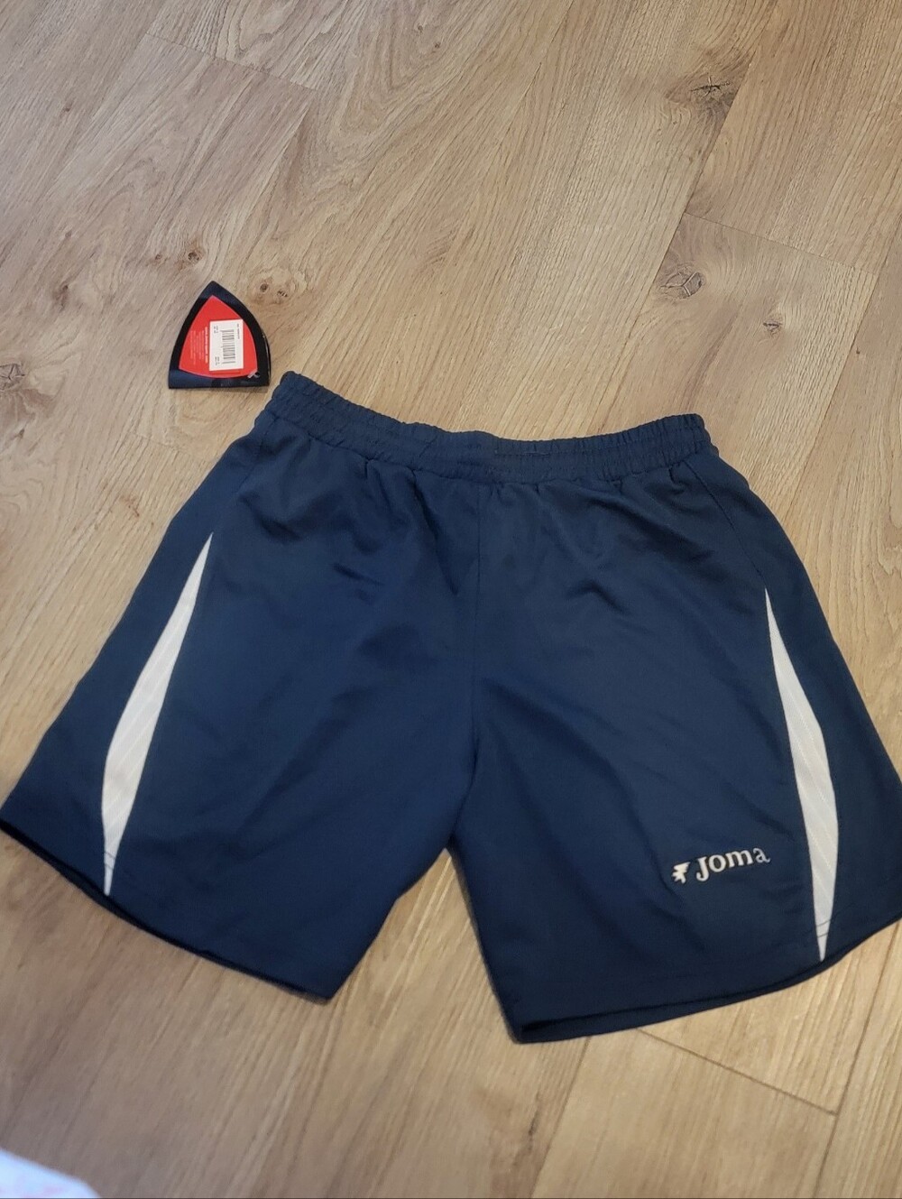 Joma Men's Navy Athletic Soccer Shorts with White Accents NWT